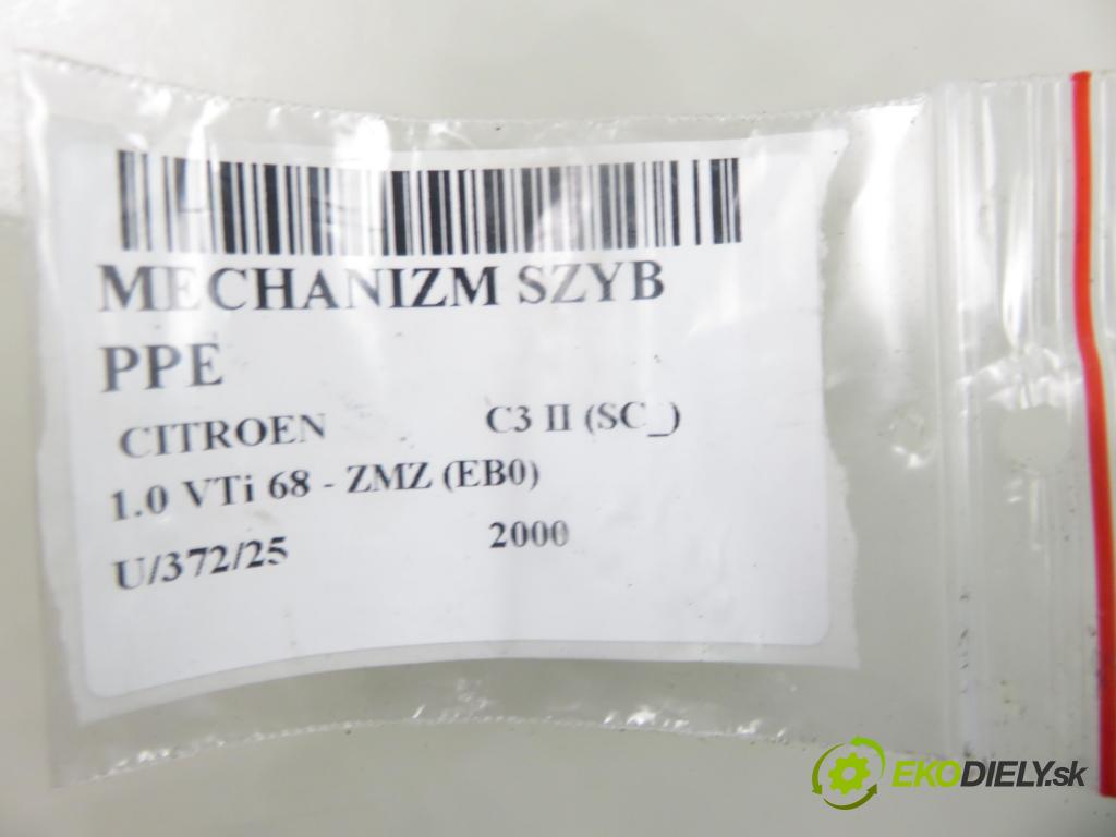 CITROEN C3 II (SC_) HB 2012 50,00 1.0 VTi 68 - ZMZ (EB0) 999,00 mechanismus oken PPE 402216F