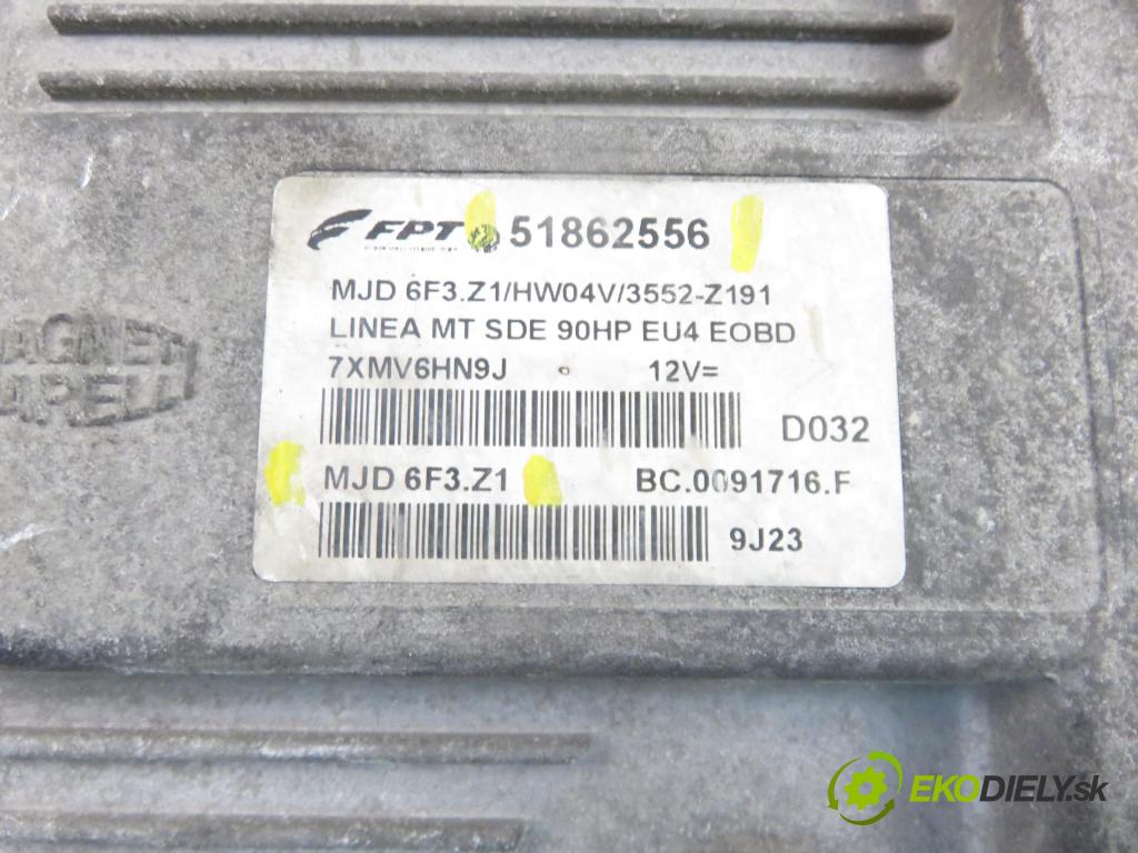 FIAT LINEA (323_) SEDAN 2009 66,00 1.3 D Multijet 90 1248,00 Riadiaca jednotka Motor 51862556 ; MJD6F3Z1