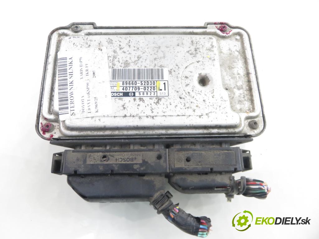 TOYOTA YARIS (_P9_) HB 2005 51,00 1.0 VVT-i (KSP90_) - 1KR-FE 998,00 Riadiaca jednotka Motor 8966052D30 ; 896610D270 ; 0261208936