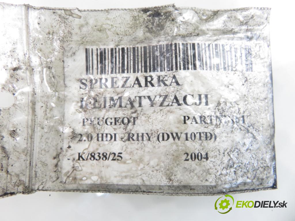 PEUGEOT PARTNER Combispace (5F) KOMBIVAN 2004 66,00 2.0 HDI - RHY (DW10TD) 1997,00 KOMPRESOR: klimatizácie 9646416780 (Kompresor klimatizácie)