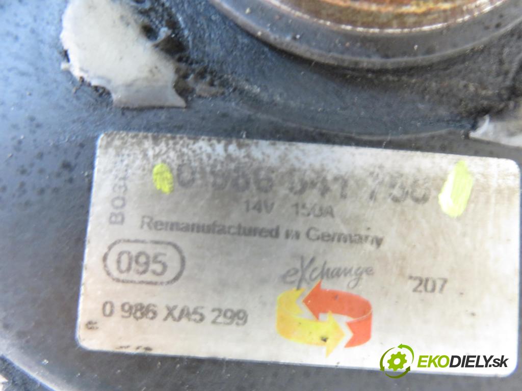 BMW X5 (E53) SUV 2000 210,00 4.4 i - M62 B44 (448S2) 4398,00 Alternátor 0986041750 (Alternátor)