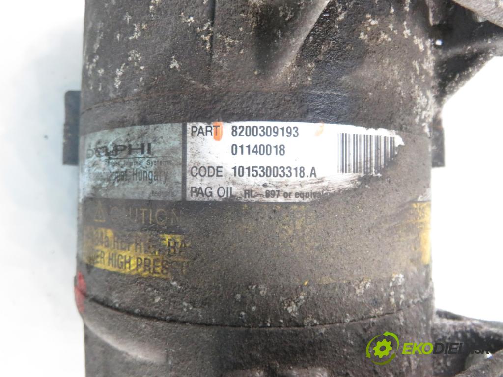 RENAULT SCENIC II (JM0/1_) MINIVAN 2004 88,00 1.9 DCI - F9Q 812 1870,00 KOMPRESOR: klimatizácie 8200309193 (Kompresor klimatizácie)