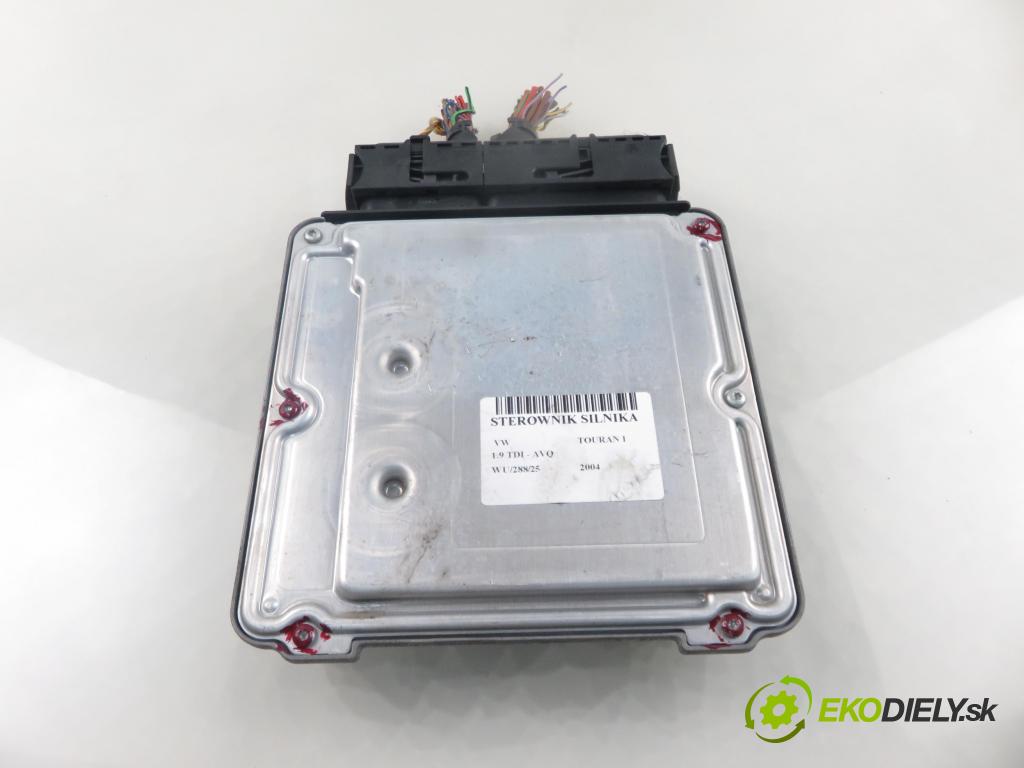 VW TOURAN (1T1, 1T2) MINIVAN 2004 74,00 1.9 TDI PD 100 - AVQ 1896,00 Riadiaca jednotka Motor 03G906016BT ; 0281011761