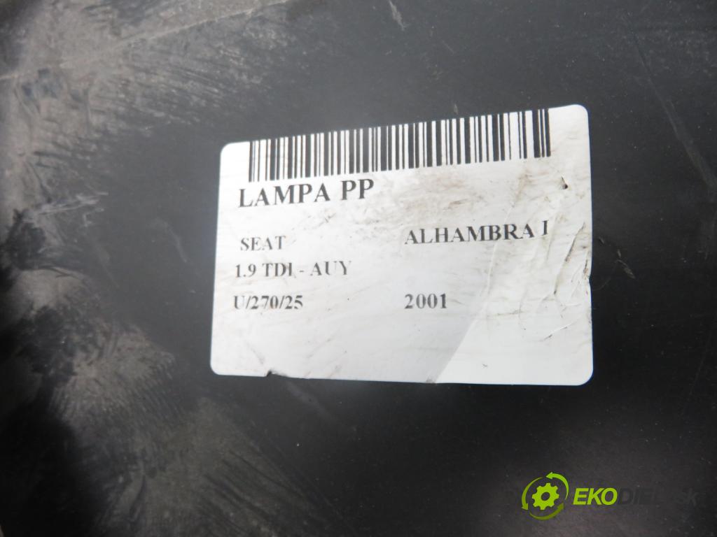 SEAT ALHAMBRA (7V8, 7V9) MINIVAN 2001 85,00 1.9 TDI PD 115 - AUY 1896,00 Svetlo PP 0301182212 ; 1305239199