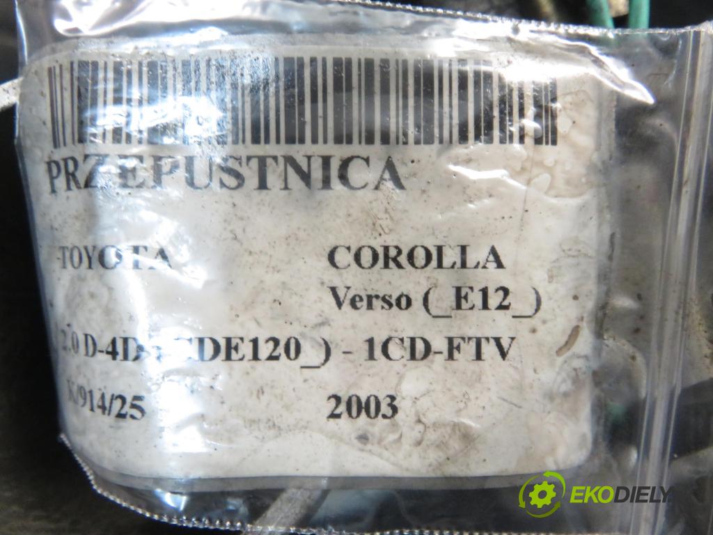 TOYOTA COROLLA Verso (_E12_) MINIVAN 2003 66,00 2.0 D-4D (CDE120_) - 1CD-FTV 1995,00 Škrtiaca klapka 270203G31 (Škrtiaca klapka)