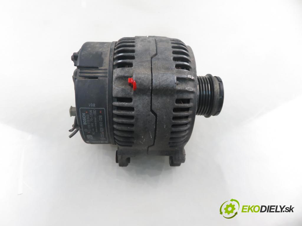 VW PASSAT B5 (3B2) SEDAN 1998 81,00 1.9 TDI 110 - AFN 1896,00 Alternátor 0123515003 ; 028903028 (Alternátor)