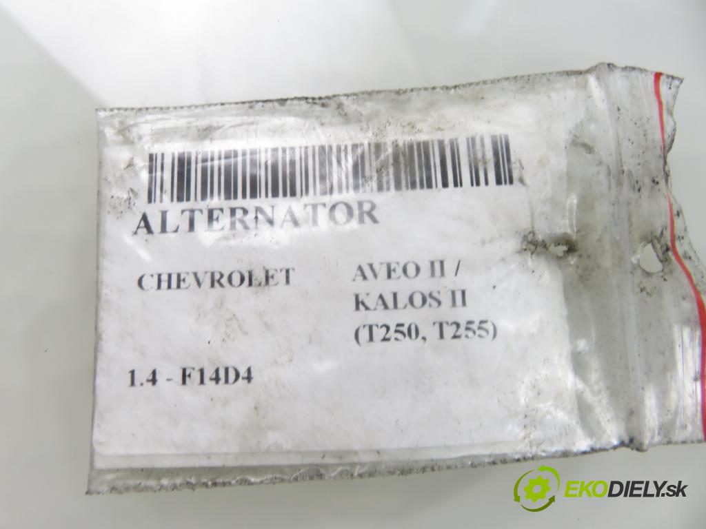 CHEVROLET AVEO / KALOS liftback (T250, T255) HB 2008 74,00 1.4 - 101  F14D4 1399,00 Alternátor  (Alternátor)