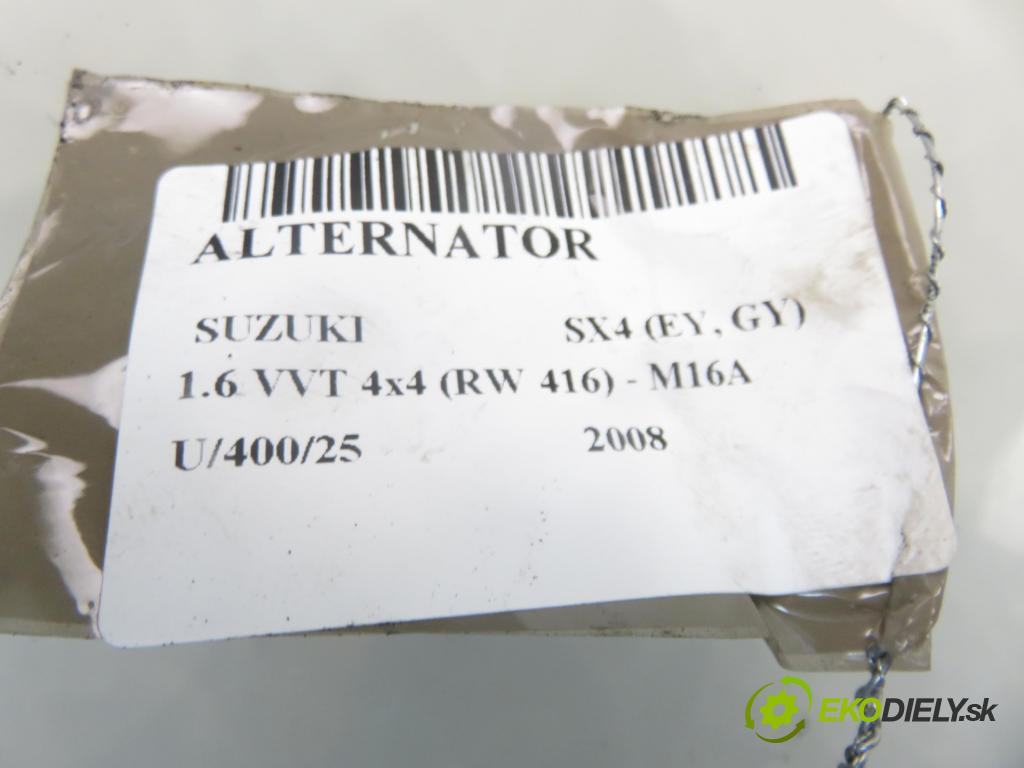 SUZUKI SX4 (EY, GY) CROSSOVER 2008 79,00 1.6 VVT 4x4 (RW 416) 107 - M16A 1586,00 Alternátor A5TB1292AE ; 3140084E1 ; 3140084E10 (Alternátor)