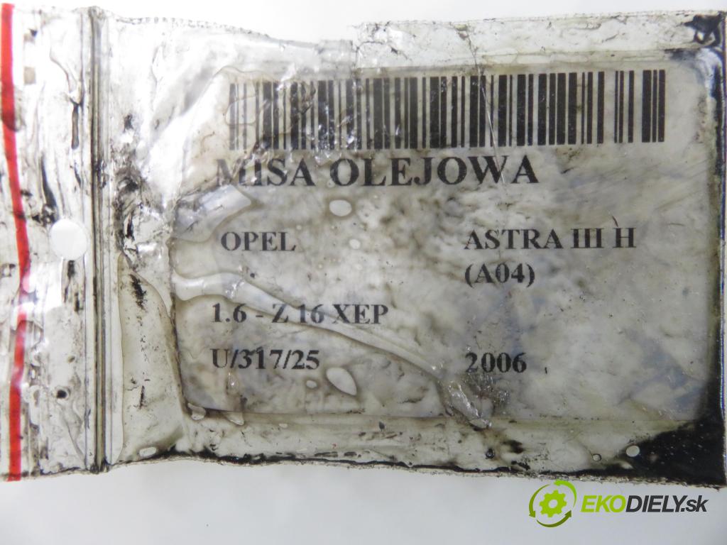 OPEL ASTRA H (A04) HB 2006 77,00 1.6 - Z 16 XEP 1598,00 Vaňa olejová 55353306 ; 55353007 ; 55355595 (Olejová vaňa)