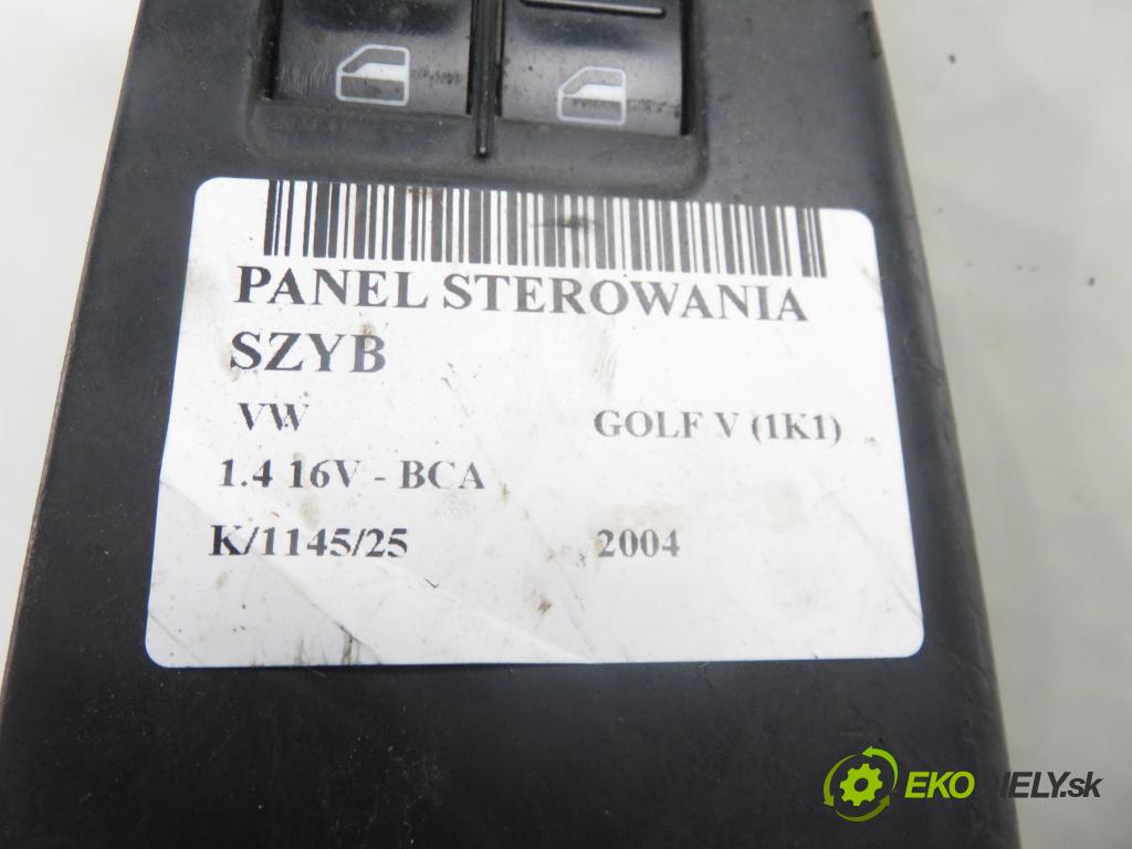 VW GOLF V (1K1) HB 2004 55,00 1.4 16V - BCA 1390,00 Panel ovládaní oken 1K3868049B