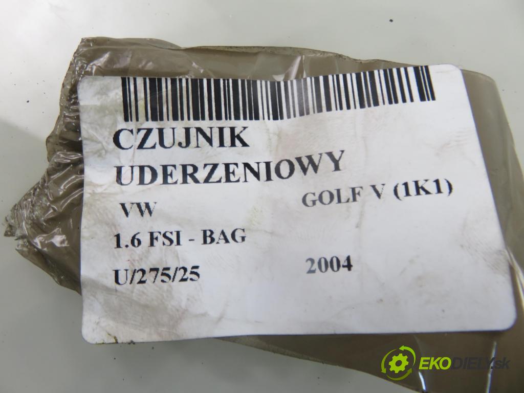 VW GOLF V (1K1) HB 2004 85,00 1.6 FSI - BAG 1598,00 snímač nárazu 5WK43273 (Snímač nárazu)