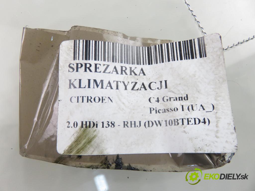 CITROEN C4 Grand Picasso I (UA_) MINIVAN 2006 100,00 2.0 HDi 138 - RHJ (DW10BTED4) 1997,00 KOMPRESOR: klimatizácie  (Kompresor klimatizácie)
