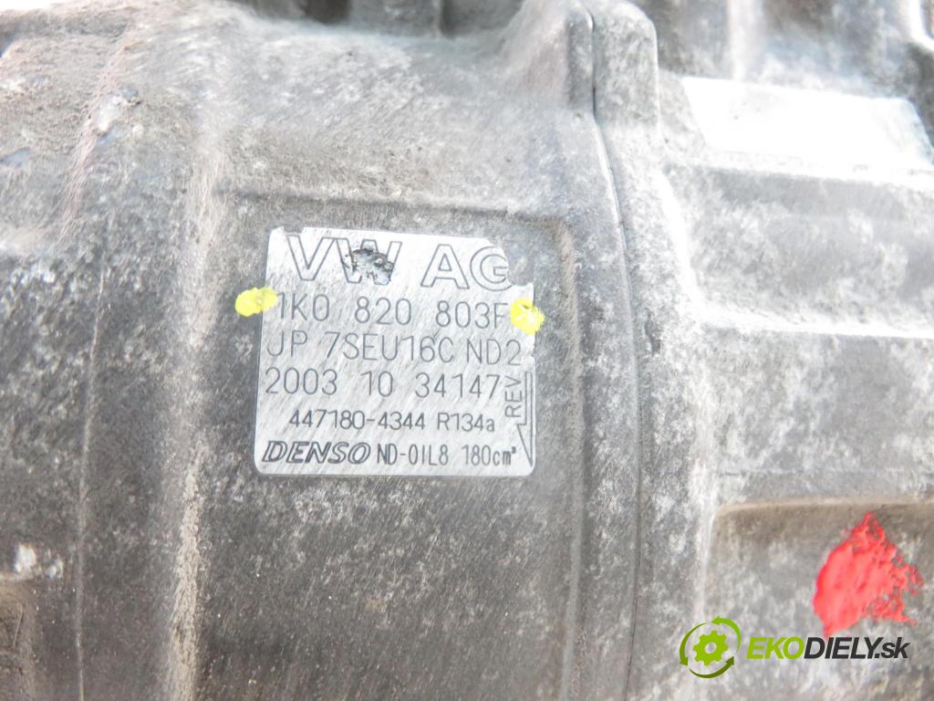 VW GOLF V (1K1) HB 2004 85,00 1.6 FSI - BAG 1598,00 KOMPRESOR: klimatizácie 1K0820803F (Kompresor klimatizácie)