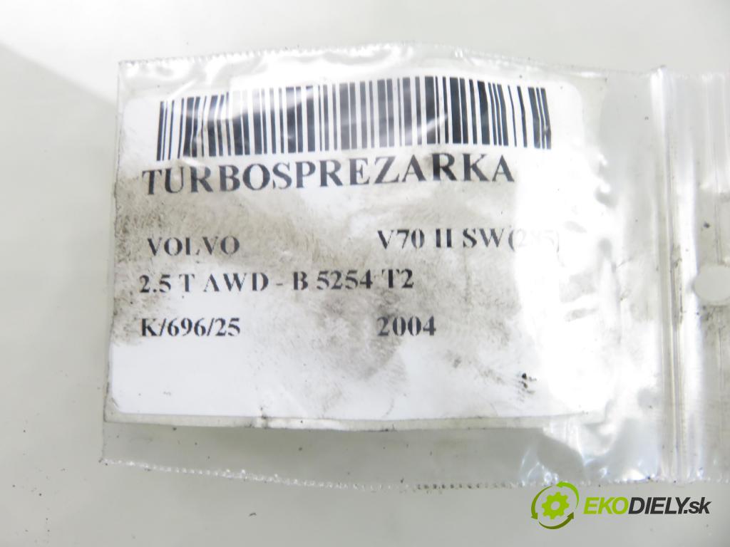 VOLVO V70 II SW (285) KOMBI 2004 154,00 2.5 T AWD 209 - B 5254 T2 2521,00 Turbodúchadlo 8692518 ; 4937706201 (Turbodúchadlo (kompletné))