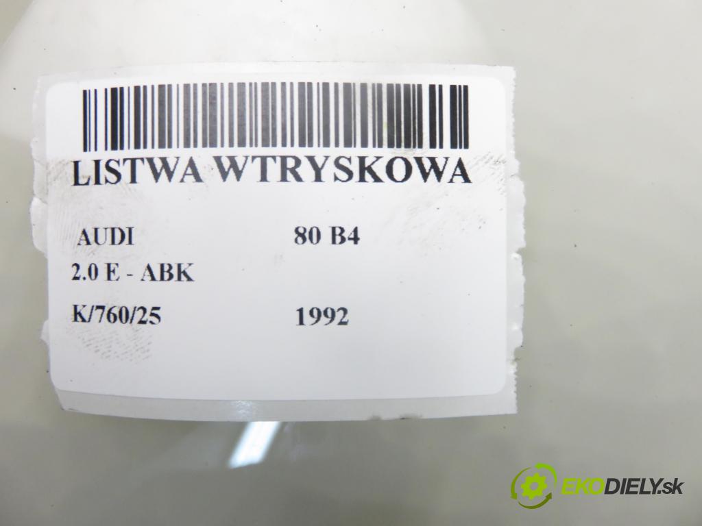 AUDI 80 (8C, B4) SEDAN 1992 85,00 2.0 E 115 - ABK 1984,00 lišta vstřikovací 037906031C ; 0280150902 (Vstřikovací lišta)