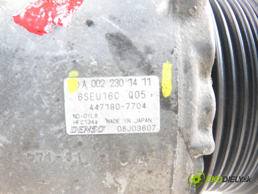 MERCEDES-BENZ KLASA B Sports Tourer (W245) HB 2007 103,00 B 200 CDI (245.208) -  140 OM 640.941 1991,00 KOMPRESOR: klimatizácie A0022301411 (Kompresor klimatizácie)