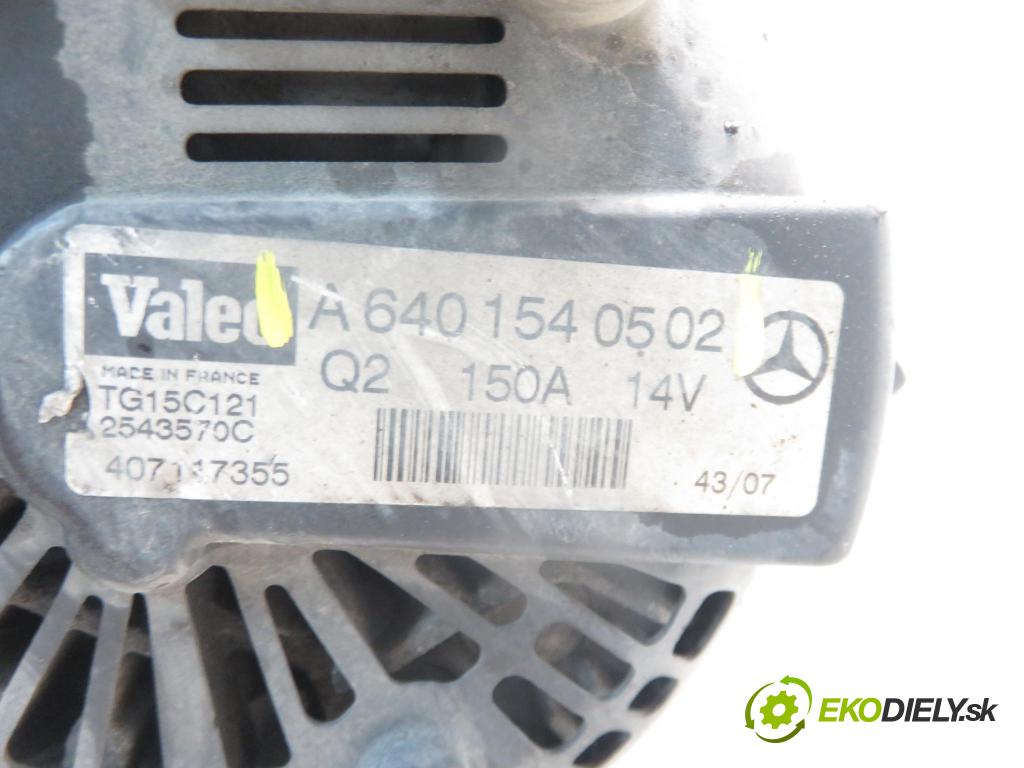 MERCEDES-BENZ KLASA B Sports Tourer (W245) HB 2007 103,00 B 200 CDI (245.208) -  140 OM 640.941 1991,00 Alternátor A6401540502 (Alternátor)