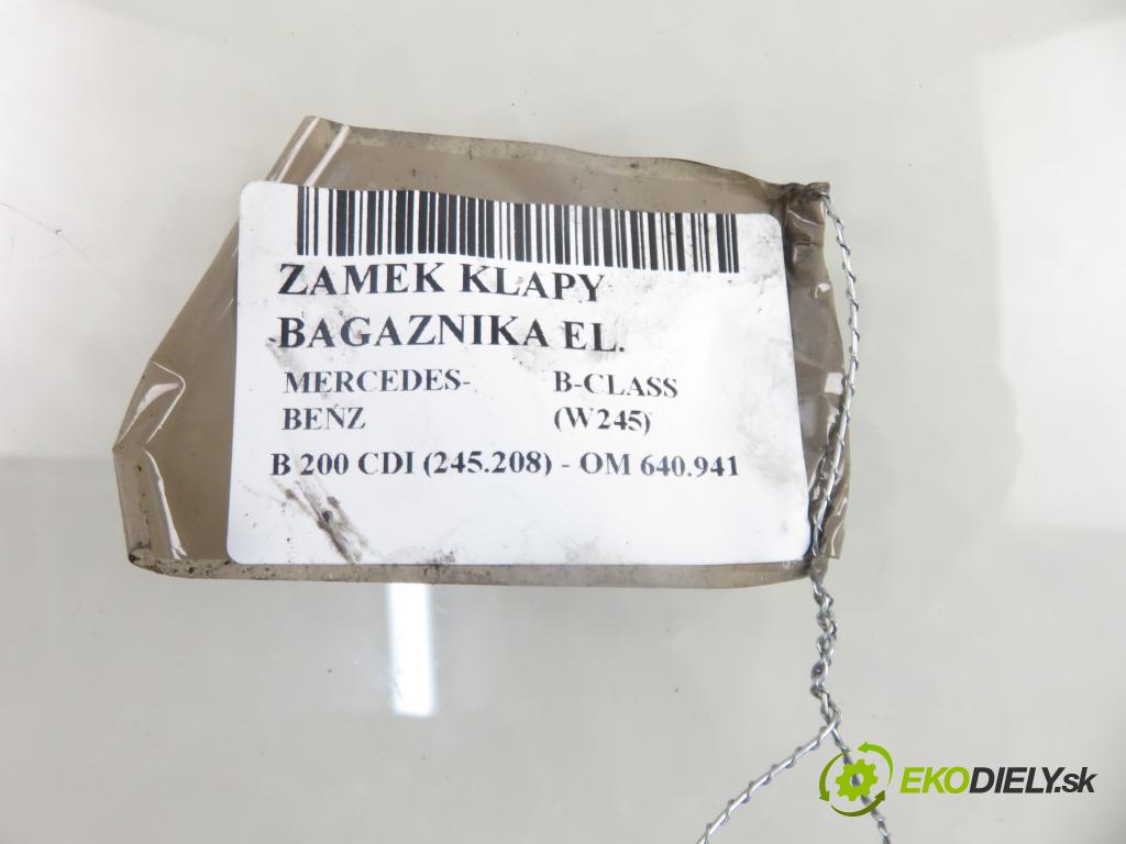 MERCEDES-BENZ KLASA B Sports Tourer (W245) HB 2007 103,00 B 200 CDI (245.208) - 140 OM 640.941 1991,00 zámok dveří kufr EL.