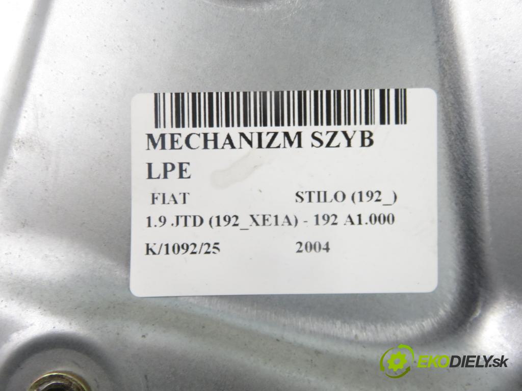 FIAT STILO (192_) HB 2004 85,00 1.9 JTD 115 - 192 A1.000 1910,00 mechanismus oken 00467815730