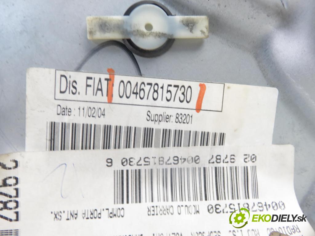FIAT STILO (192_) HB 2004 85,00 1.9 JTD 115 - 192 A1.000 1910,00 mechanismus oken 00467815730