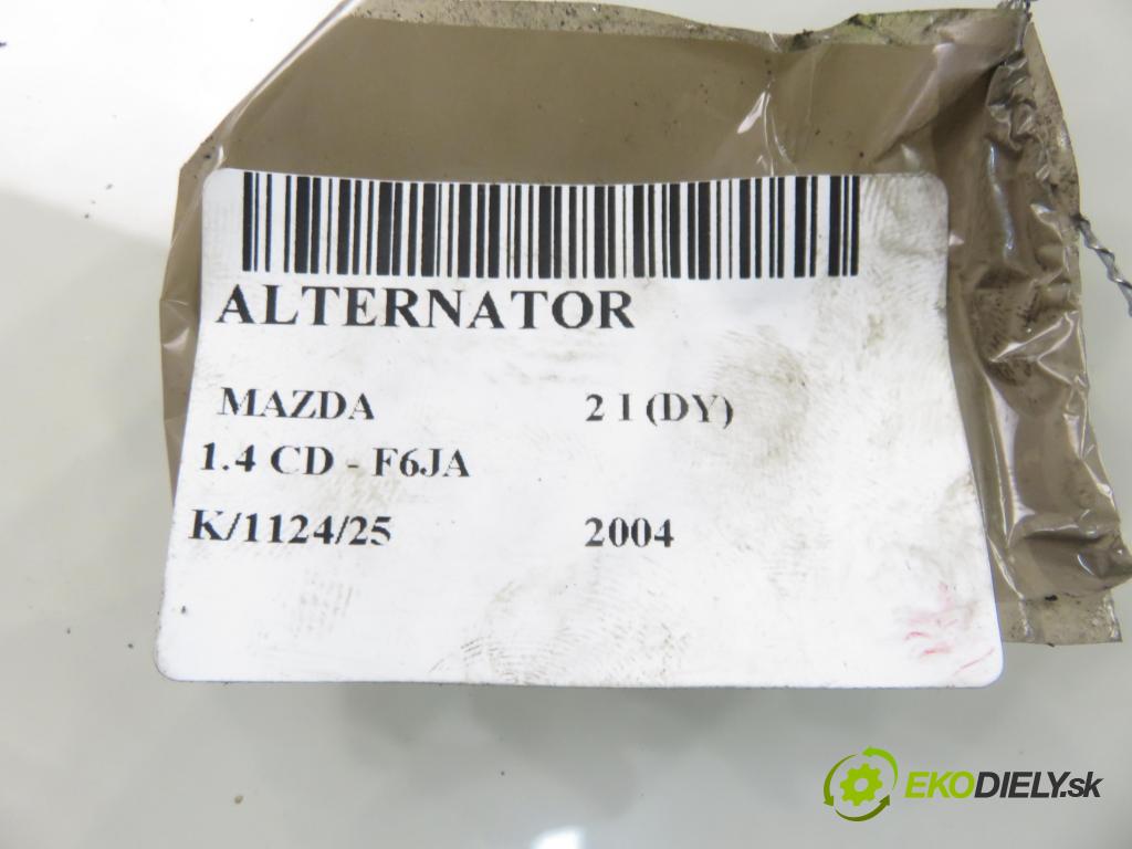 MAZDA 2 (DY) HB 2004 50,00 1.4 CD - F6JA 1399,00 Alternátor 3S6TAA (Alternátor)