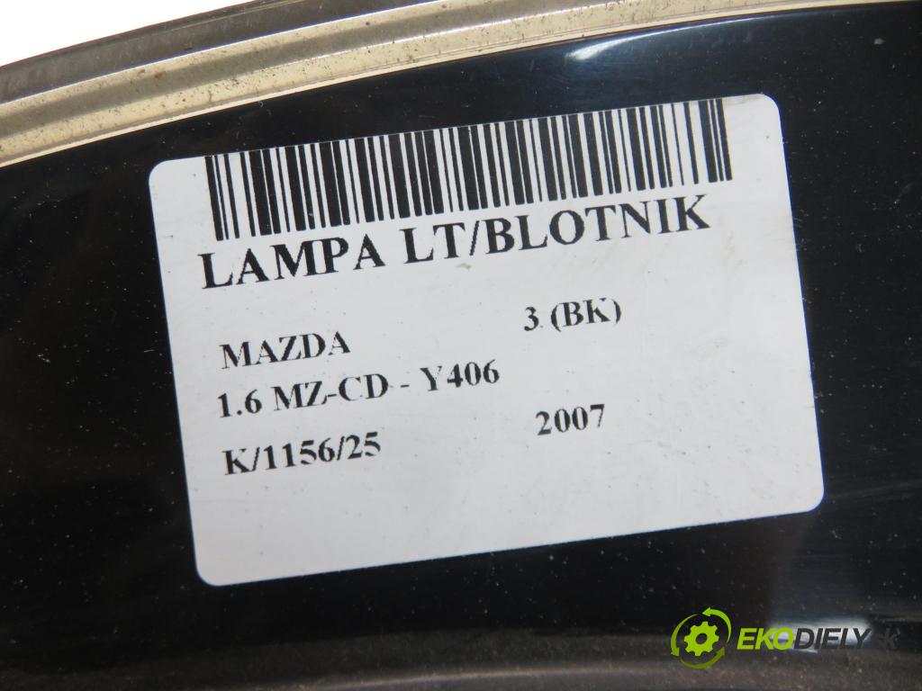 MAZDA 3 (BK) HB 2007 66,00 1.6 MZ-CD - Y406 1560,00 světlo levé zadní