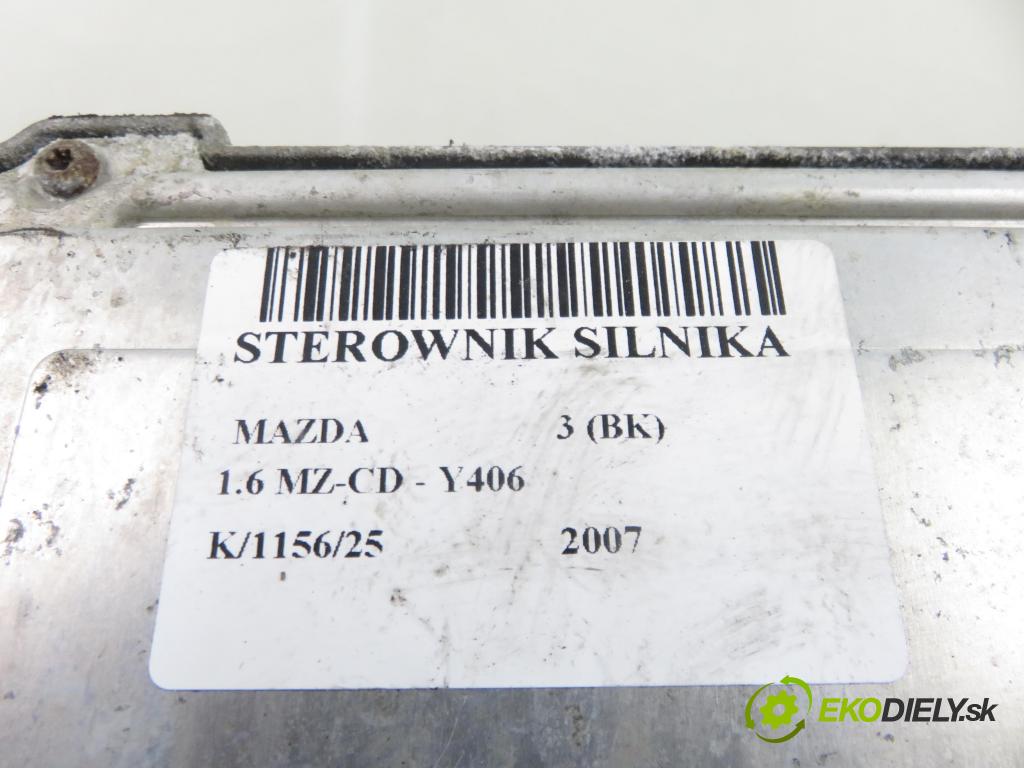 MAZDA 3 (BK) HB 2007 66,00 1.6 MZ-CD - Y406 1560,00 Riadiaca jednotka Motor 6M6112A650AA ; 0281012531
