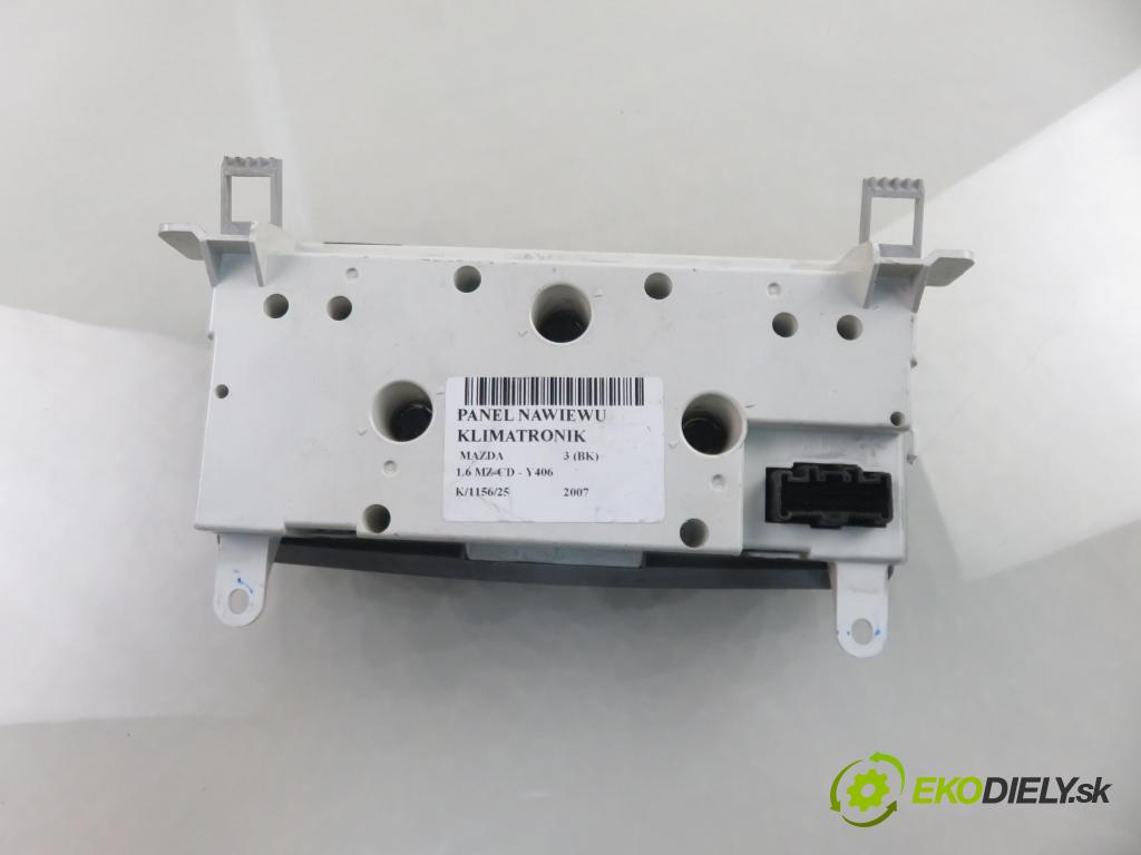 MAZDA 3 (BK) HB 2007 66,00 1.6 MZ-CD - Y406 1560,00 Panel kúrenia KLIMATIZACE: K1900BS3L
