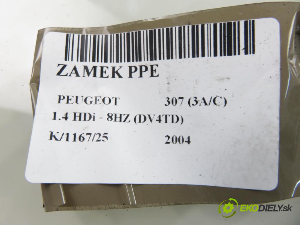 PEUGEOT 307 (3A/C) HB 2004 50,00 1.4 HDi - 8HZ (DV4TD) 1398,00 zámok PPE 