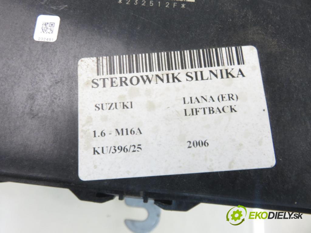 SUZUKI LIANA (ER) HB 2006 79,00 1.6 - M16A 1586,00 Riadiaca jednotka Motor 3392068JC ; 1123002512