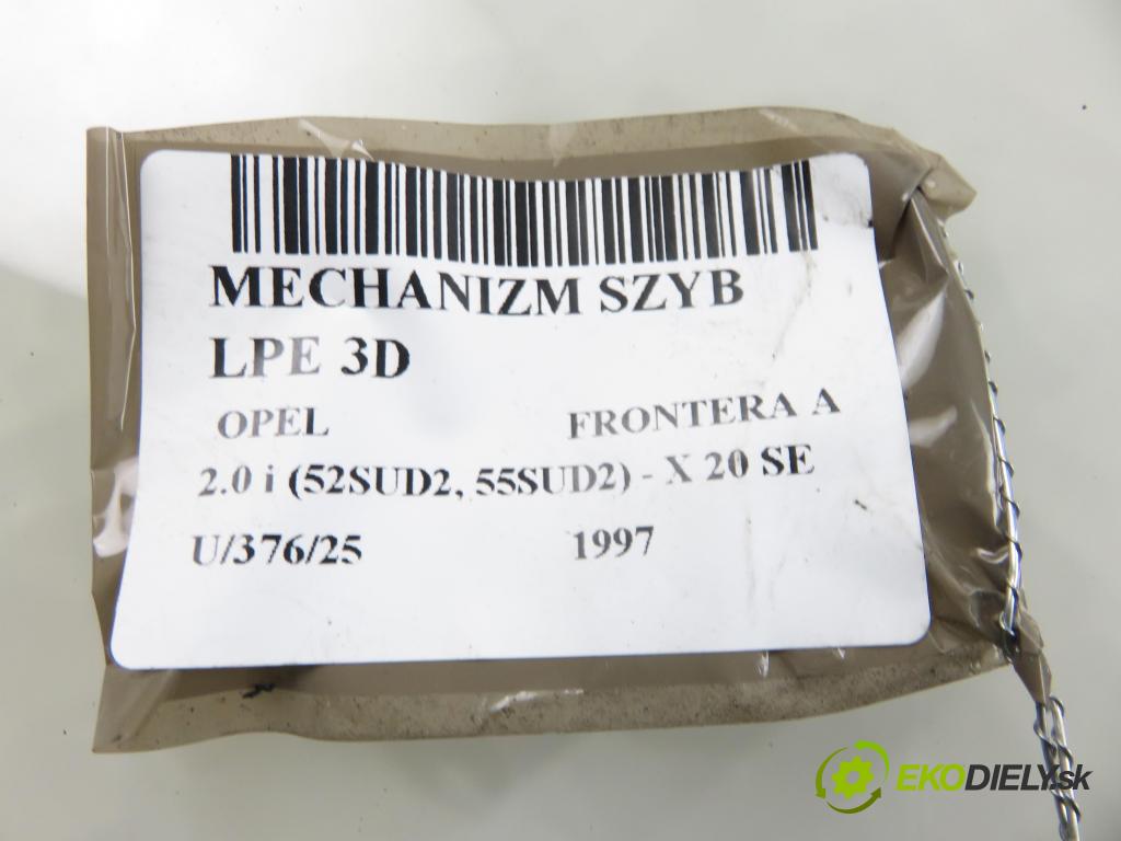 OPEL FRONTERA A Sport (5_SUD2) TERENOWY 1997 85,00 2.0 i (52SUD2, 55SUD2) - X 20 SE 1998,00 mechanismus oken 3D 