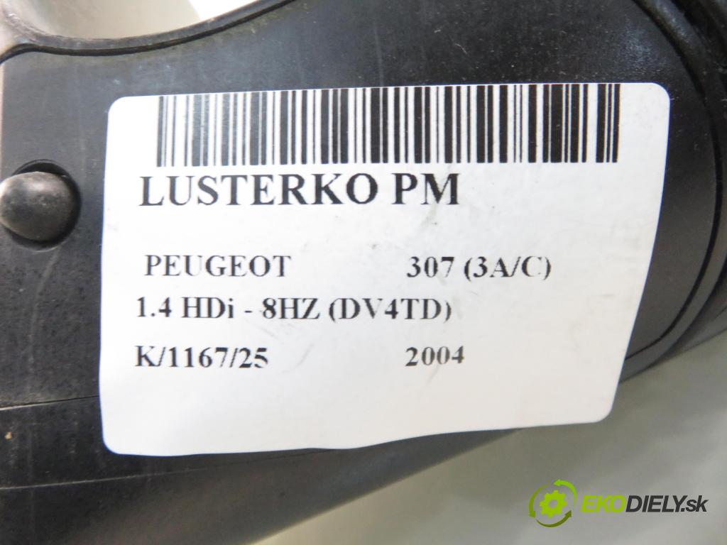 PEUGEOT 307 (3A/C) HB 2004 50,00 1.4 HDi - 8HZ (DV4TD) 1398,00 zpětné zrcátko