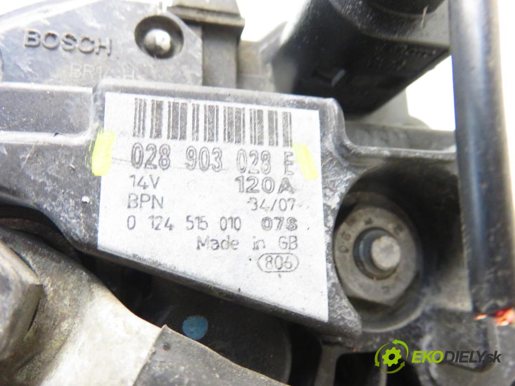 SEAT IBIZA III (6L1) HB 2006 74,00 1.9 TDI - AXR 1896,00 Alternátor 028903028E ; 0124515010 (Alternátor)