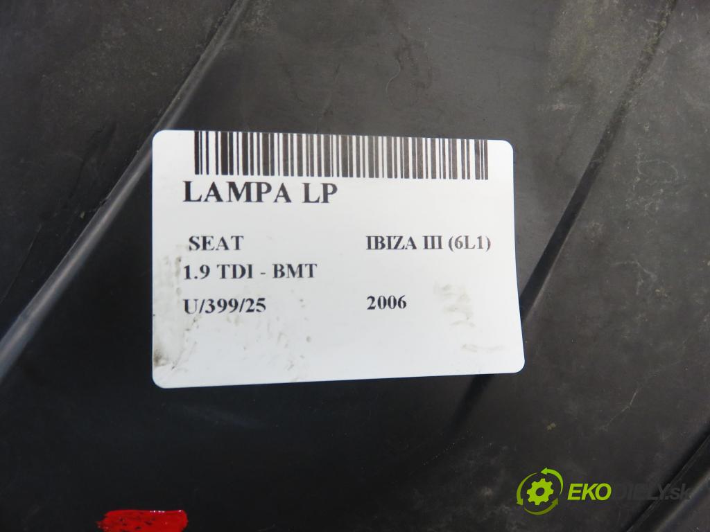 SEAT IBIZA III (6L1) HB 2006 74,00 1.9 TDI - AXR 1896,00 Svetlo LP 