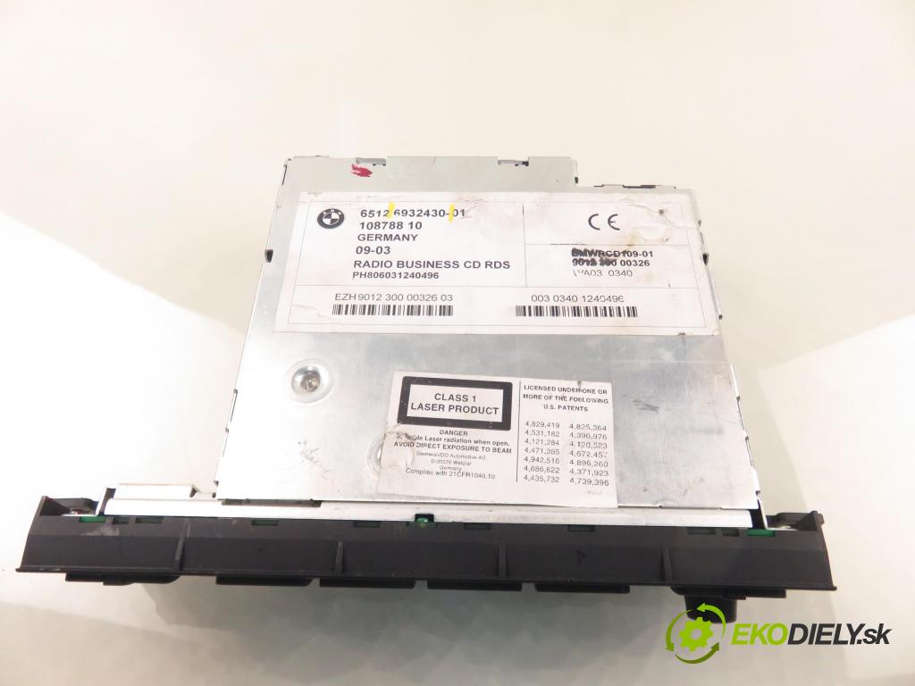 BMW 3 Touring (E46) KOMBI 2000 87,00 318 i - M43 B19 (194E1) 1895,00 RADIO CD 6932430