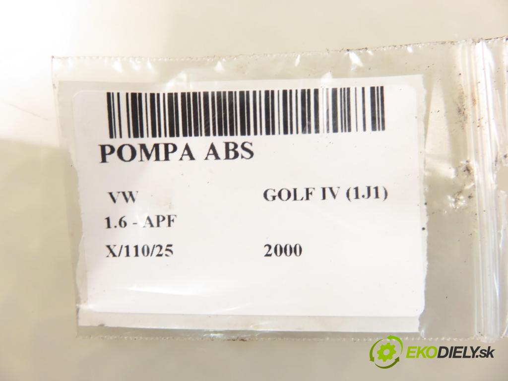 VW GOLF IV (1J1) HB 2000 74,00 1.6 - APF 1595,00 Pumpa ABS 1C0907379 ; 10094703073 (Pumpa ABS)
