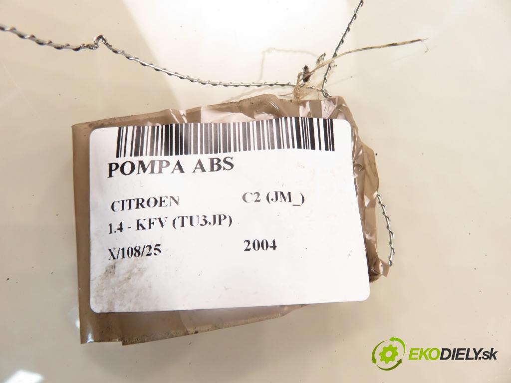 CITROEN C2 (JM_) HB 2004 50,00 1.4 - KFV (TU3JP) 1360,00 Pumpa ABS 10096011313 ; 9649029080 (Pumpa ABS)