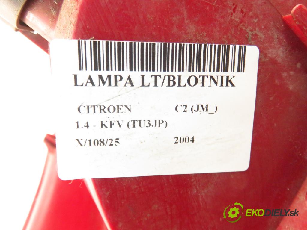 CITROEN C2 (JM_) HB 2004 50,00 1.4 - KFV (TU3JP) 1360,00 Svetlo ľavé zadné 3CKX13405AA