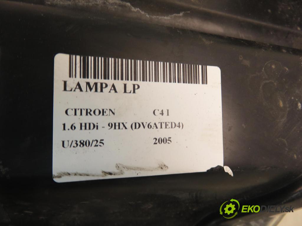 CITROEN C4 I (LC_) HB 2005 66,00 1.6 HDi - 9HX (DV6ATED4) 1560,00 Svetlo LP 9646893980
