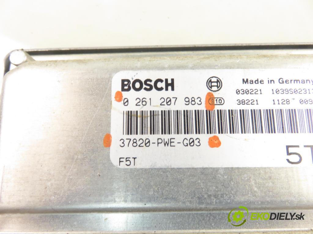 HONDA JAZZ II (GD_, GE3, GE2) HB 2004 61,00 1.3 (GD1) - L13A1 1339,00 Riadiaca jednotka Motor 0261207983 ; 37820PWEG03