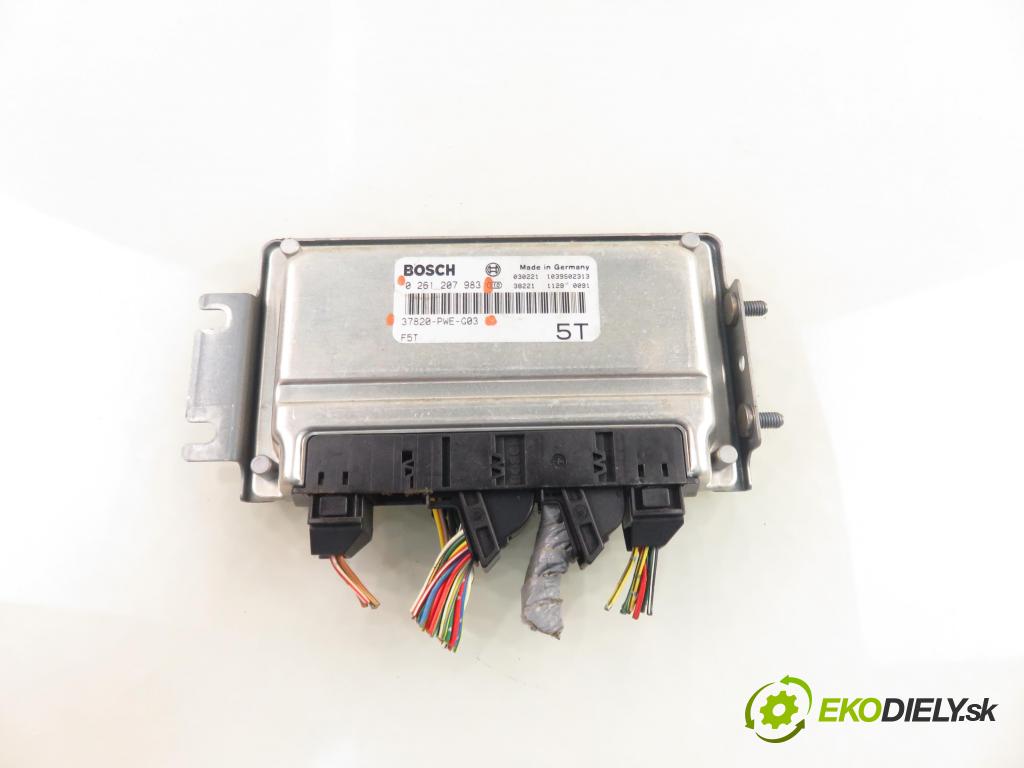 HONDA JAZZ II (GD_, GE3, GE2) HB 2004 61,00 1.3 (GD1) - L13A1 1339,00 Riadiaca jednotka Motor 0261207983 ; 37820PWEG03
