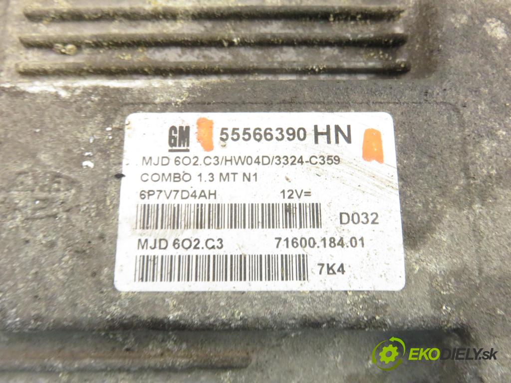OPEL COMBO C FURGON 2007 55,00 1.3 CDTI 16V - Z 13 DTJ 1248,00 Riadiaca jednotka Motor 55566390HN