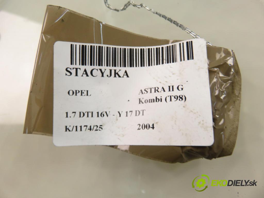 OPEL ASTRA G Kombi (T98) KOMBI 2004 55,00 1.7 DTI 16V - Y 17 DT 1686,00 spinačka 90589313 ; 5WK4763 ; 24445098 (Spínacia skrinka)