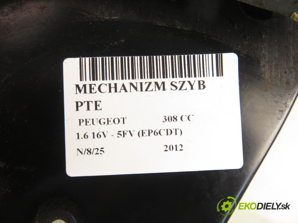 PEUGEOT 308 CC COUPE-CABRIO 2012 115,00 1.6 16V - 5FV (EP6CDT) 1598,00 mechanismus oken PTE 9681903280