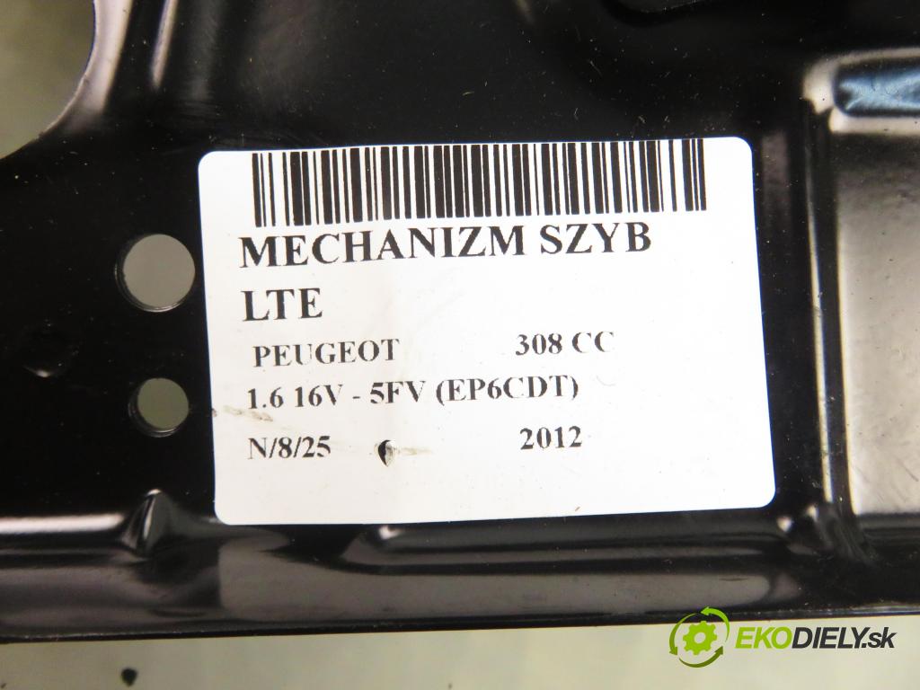 PEUGEOT 308 CC COUPE-CABRIO 2012 115,00 1.6 16V - 5FV (EP6CDT) 1598,00 mechanismus oken LTE 9681903380