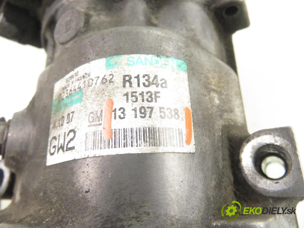 OPEL COMBO C FURGON 2007 55,00 1.3 CDTI 16V - Z 13 DTJ 1248,00 KOMPRESOR: klimatizácie 13197538 (Kompresor klimatizácie)
