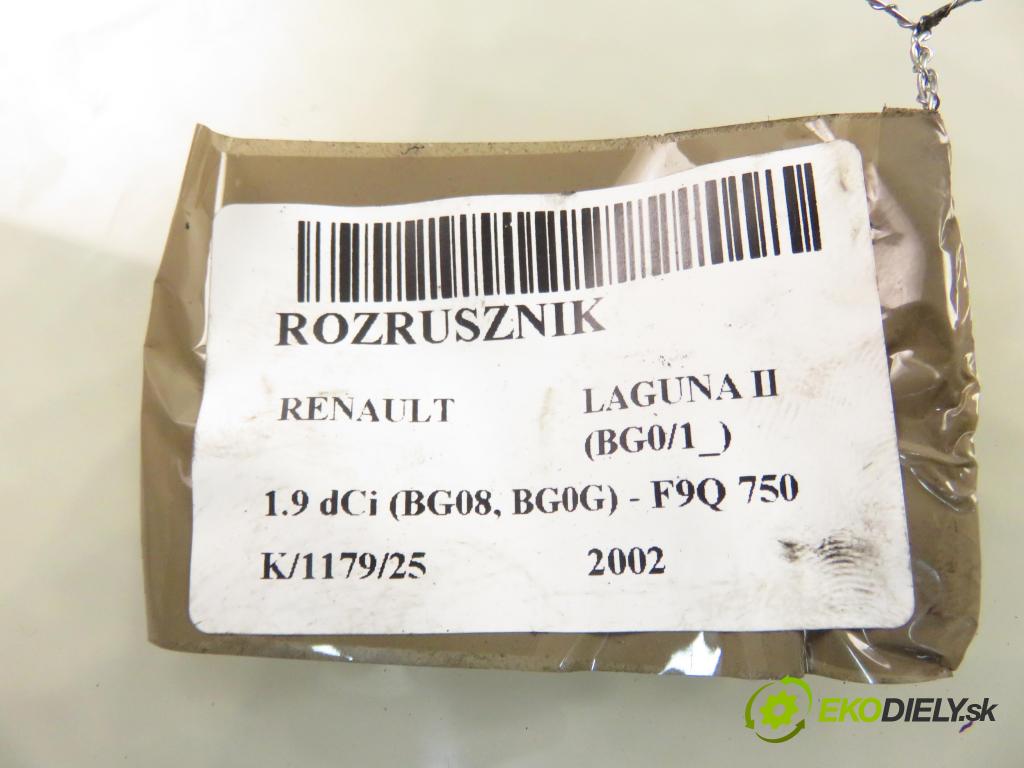 RENAULT LAGUNA II (BG0/1_) LIFTBACK 2002 88,00 1.9 dCi 120 - F9Q 750 1870,00 Štartér D7R49 (Štartér)