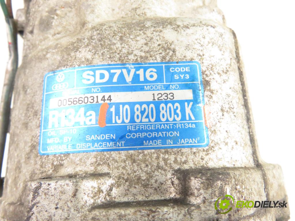 SEAT LEON (1M1) HB 2001 66,00 1.9 TDI 90 - ALH 1896,00 KOMPRESOR: klimatizácie 1J0820803K (Kompresor klimatizácie)