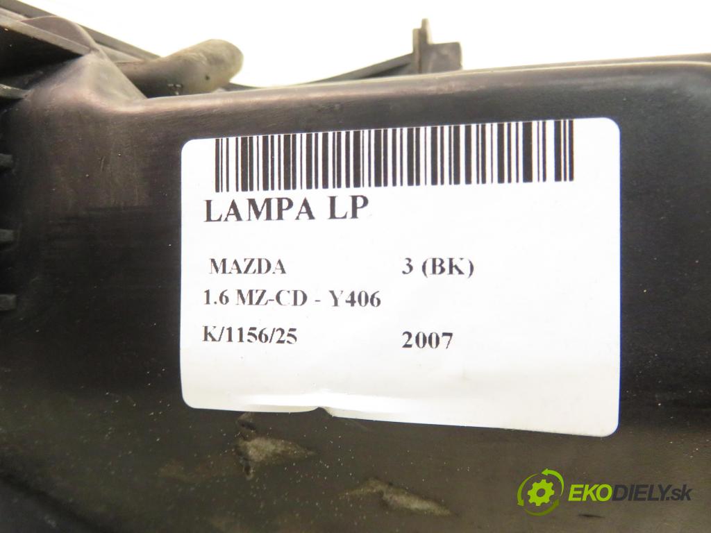 MAZDA 3 (BK) HB 2007 66,00 1.6 MZ-CD - Y406 1560,00 Svetlo LP P2951