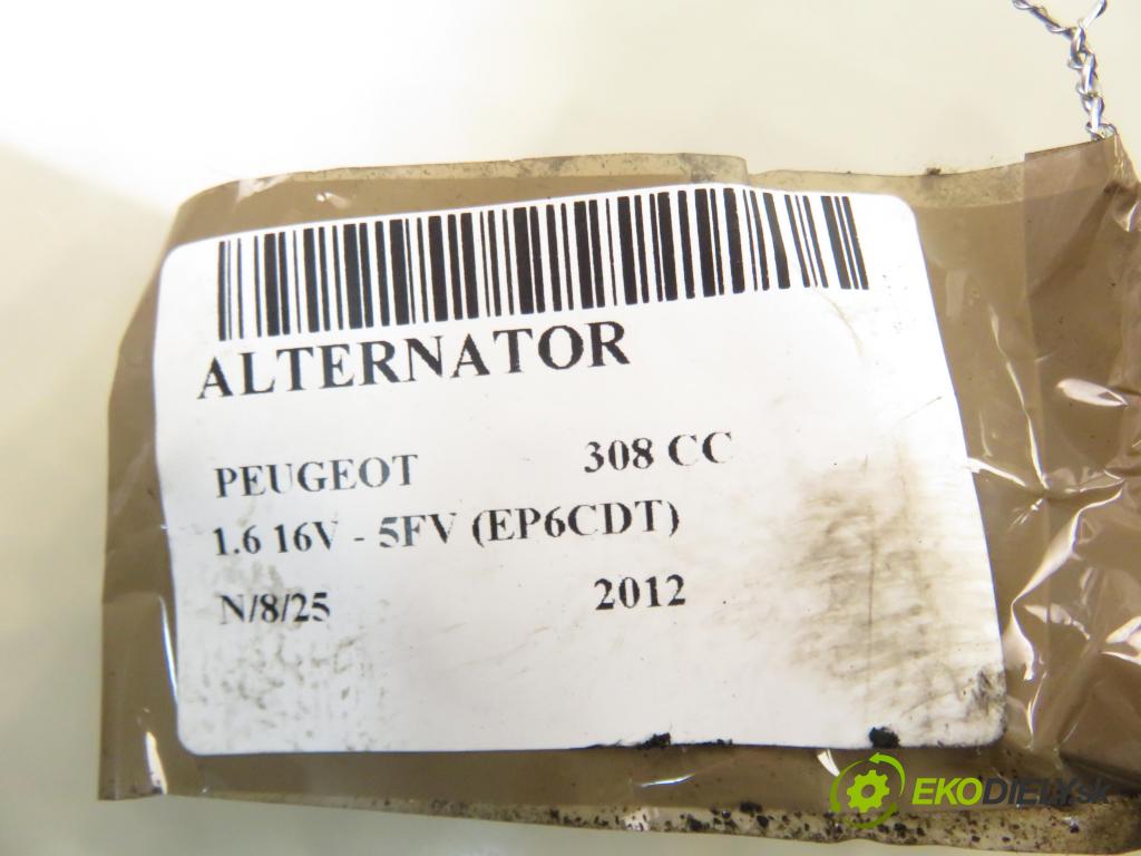 PEUGEOT 308 CC COUPE-CABRIO 2012 115,00 1.6 16V - 5FV (EP6CDT) 1598,00 Alternátor V761548480 (Alternátor)